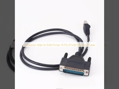 Connecteur mâle à l'imprimante RJ45 15 broches câble d'extension D SUB