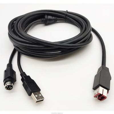 24V câble USB alimenté 24V à l' imprimante de câble USB-B