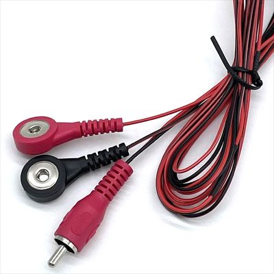 Cable médical RCA au bouton Snap fil de plomb personnalisé avec électrode de connecteur de bouton Snap