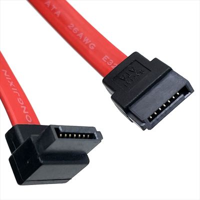 Assemblage flexible de câble SATA personnalisé droit à 90 degrés angle droit câble de données SATA