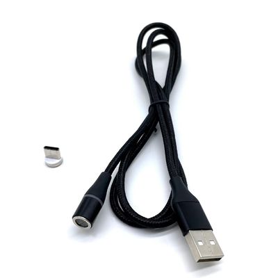 PD QC 3 en 1 câble USB magnétique avec connecteur USB 2.0 pour le chargement de l'ordinateur et le transfert de données